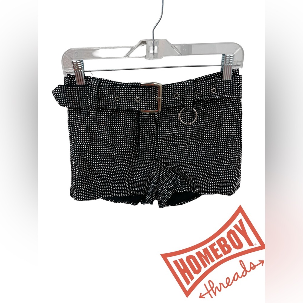 Stylish Black Shorts with Belt